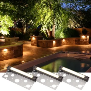Low Voltage Led Concrete Retaining Wall Stone Lights Outdoor Garden Paver Landscape Stair Step Hardscape Light